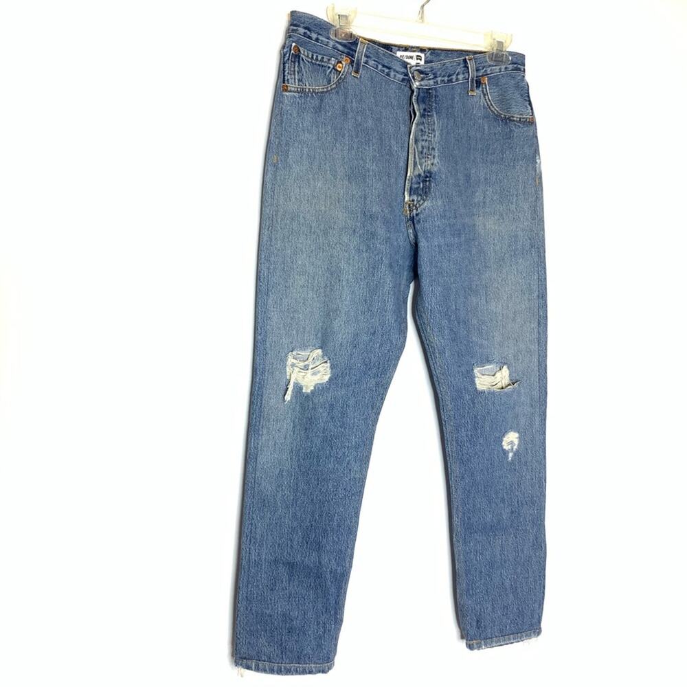 Re/Done Levi’s high rise ankle crop jeans